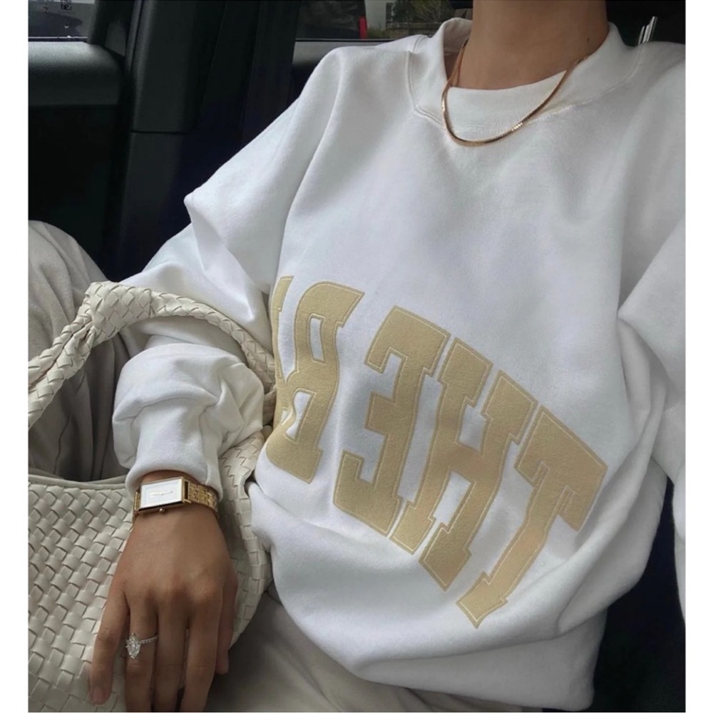 *ALWAYS SOLD OUT*~The Bar, White/Tan Varsity Sweatshirt - Picture 4 of 10